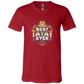 Best Tatay Ever Unisex Jersey V-Neck T-Shirt